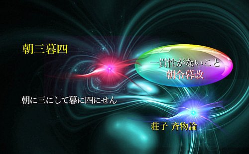 朝三暮四